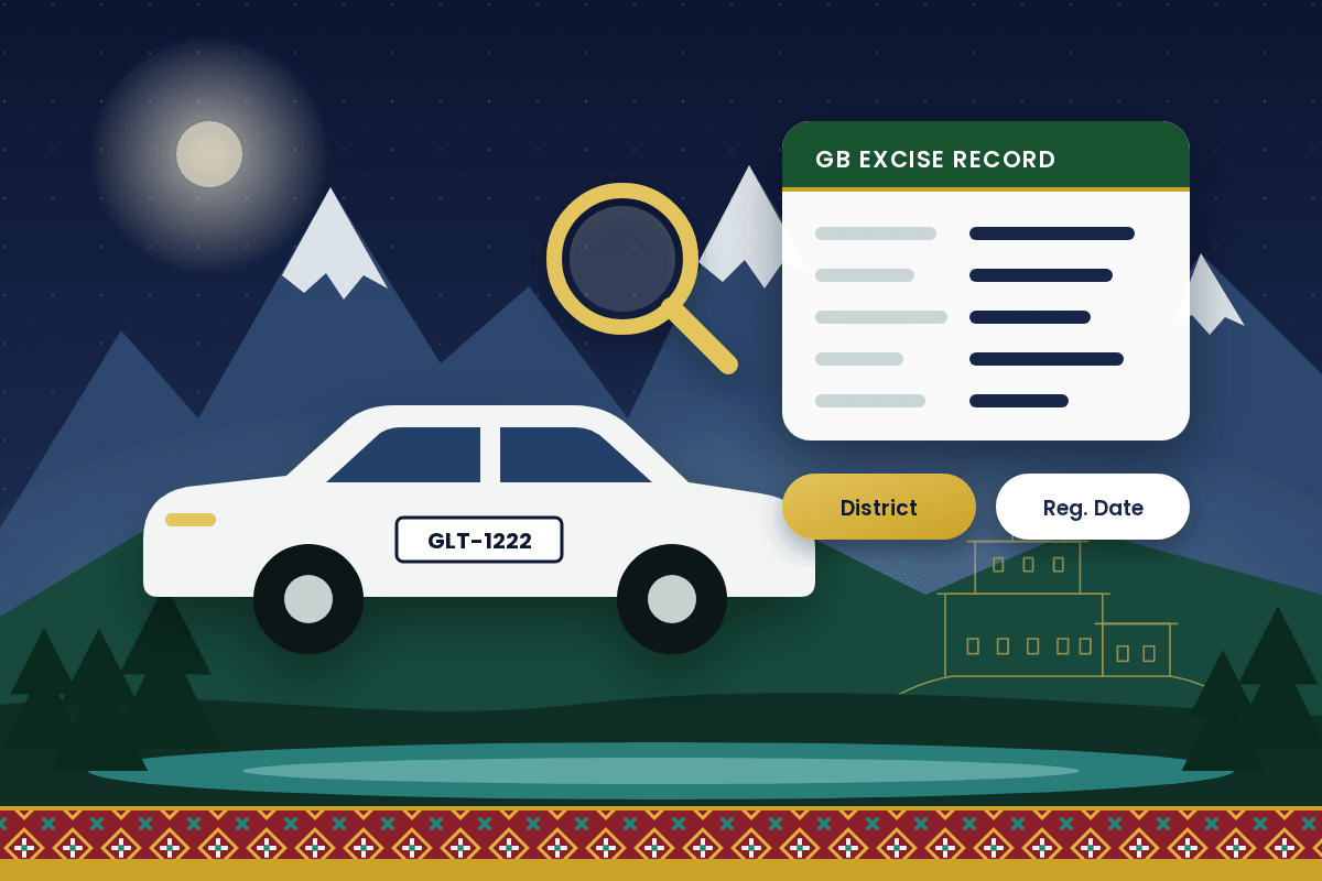 Gilgit Baltistan vehicle verification on the official Excise portal