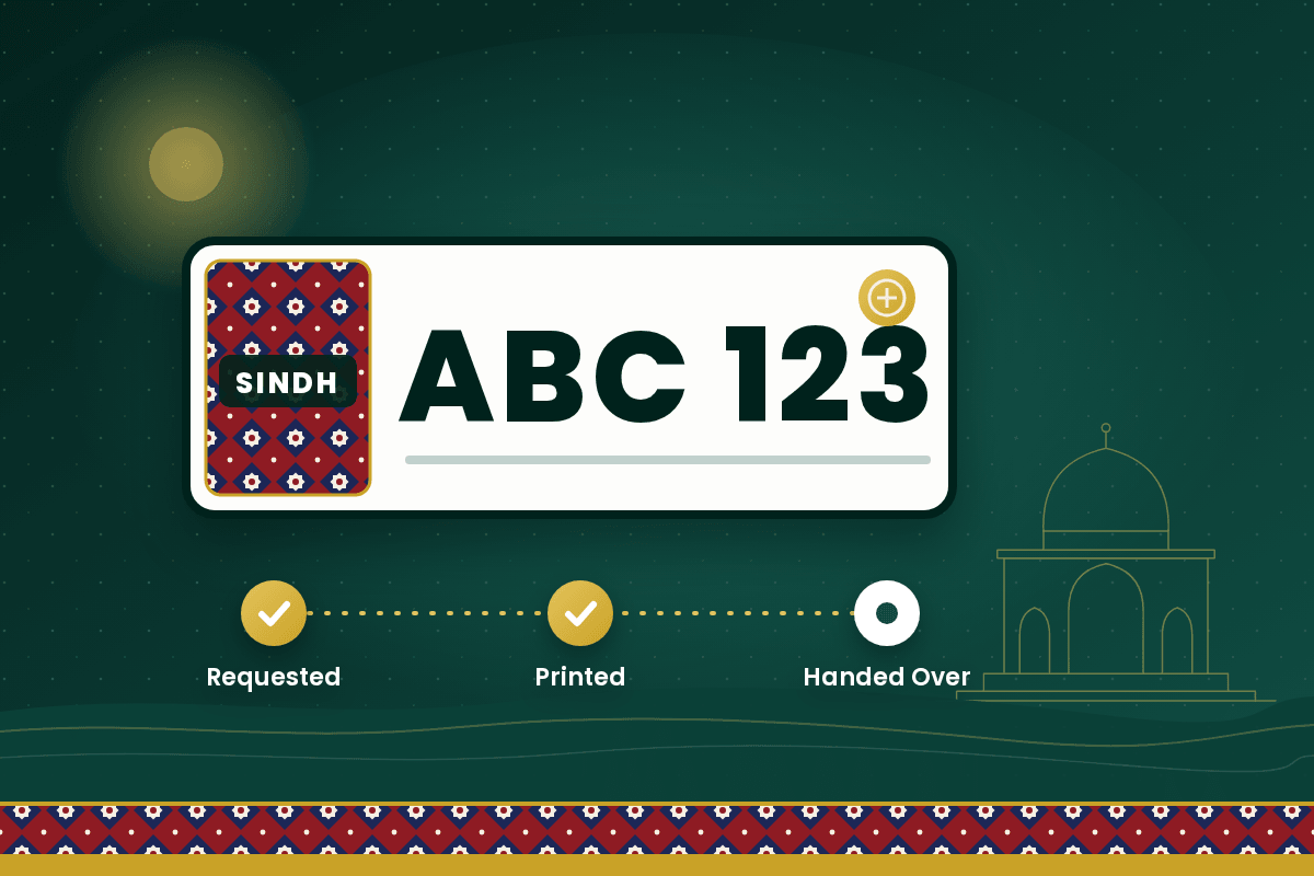 Sindh number plate status check